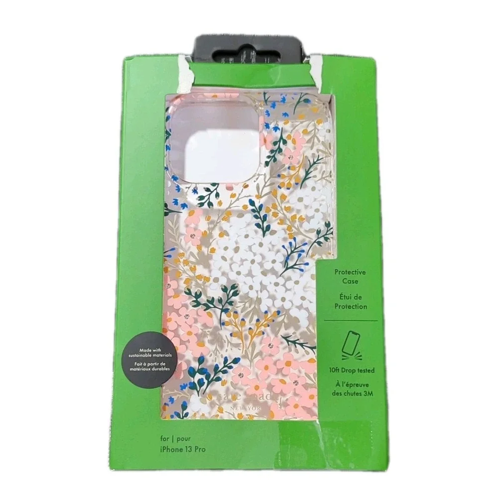 Nn7O Kate Spade NY Protective Case‎ For Apple iPhone 13 Pro - Flower